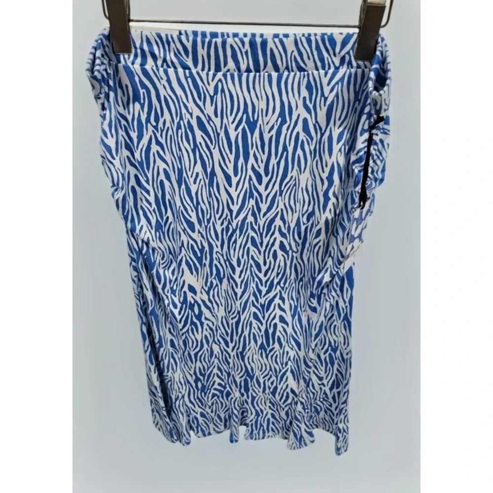 Diane von Furstenberg Target Extra Large Blue Zebra Cami Skirt Set Resort New